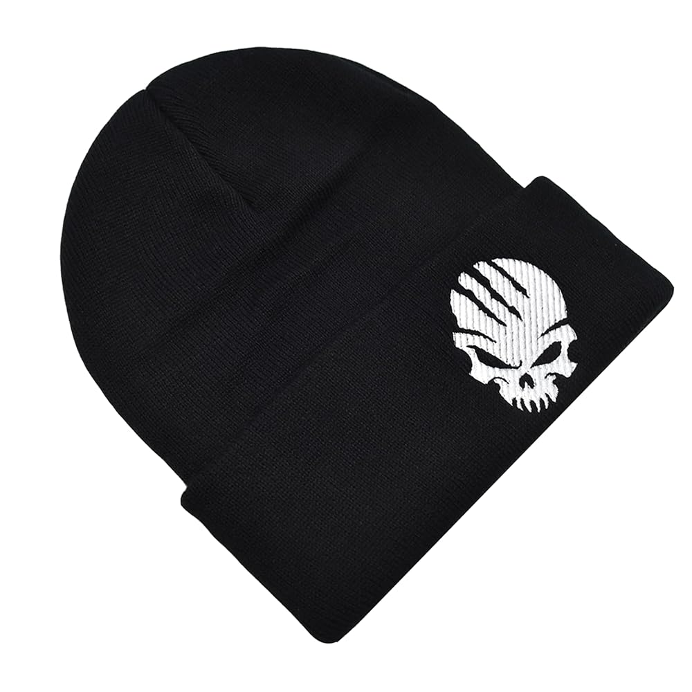 Amazon.com: CMEPCBG Halloween Skull Beanie Black Skeleton